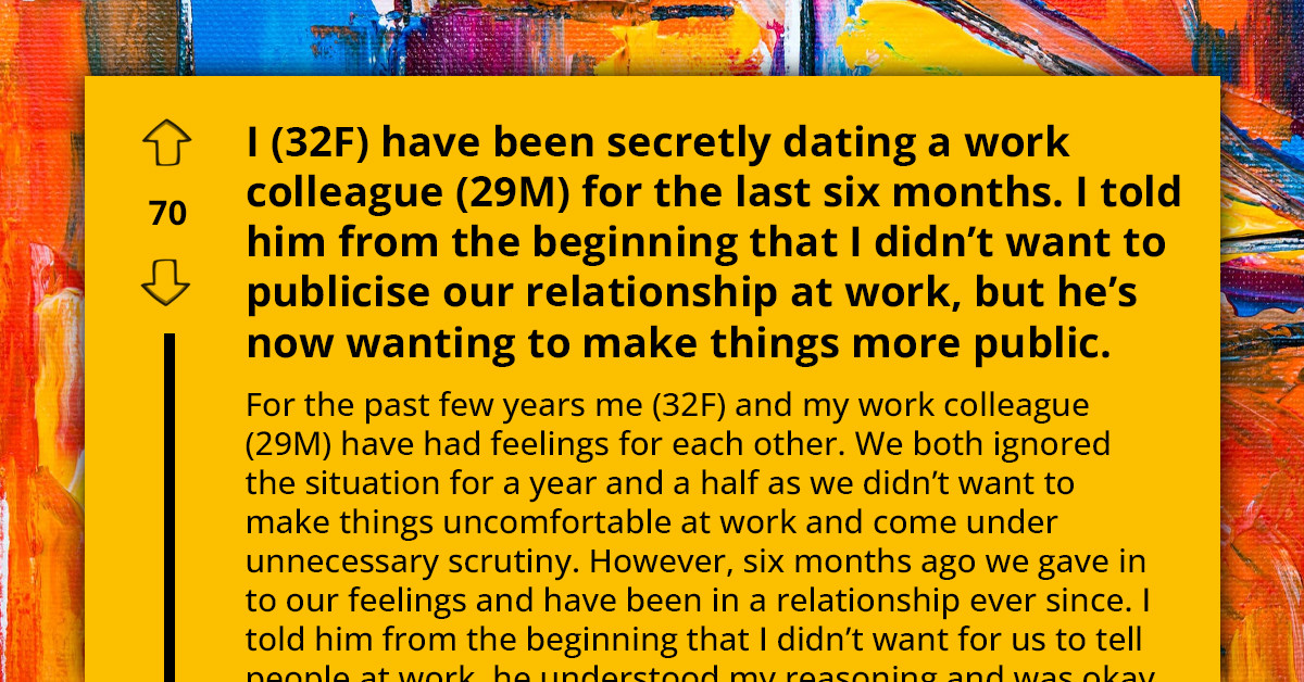 Work Secret Relationship About To Be Made Public By The Man But The Woman Is Against It, Seeks Help Online