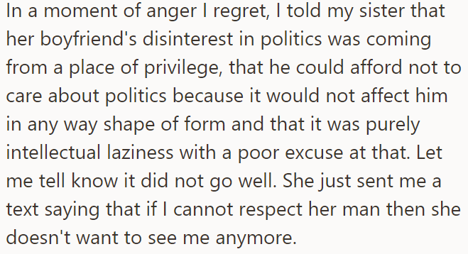 The OP Called Bob Intellectually Lazy, Which Her Sister Didn't Like