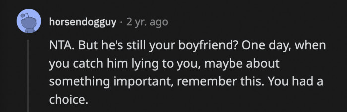 OP has a choice to continue dating this thief or leave him.