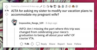 Generous Sister Pays For Brother & Pregnant Wife To Join Her Family's Trip To France Then Instantly Regrets It Because Of Their Unreasonable Demands