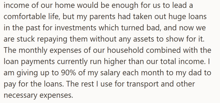 What should have been a stable home budget has become a monthly scramble to cover loans and basics.