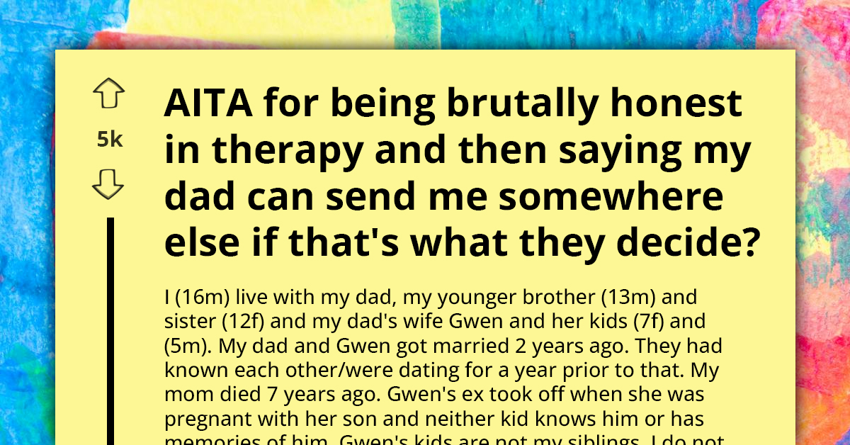Family Therapy In Mud As Older Son Prefers To Be Sent Away Than Treat Stepsiblings As Real Siblings