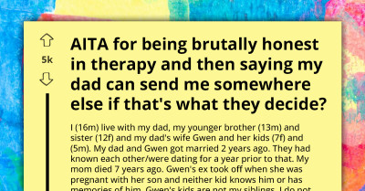 Family Therapy In Mud As Older Son Prefers To Be Sent Away Than Treat Stepsiblings As Real Siblings