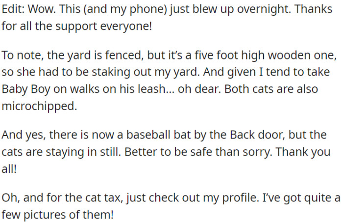 Cats Are Microchipped but Still Indoors