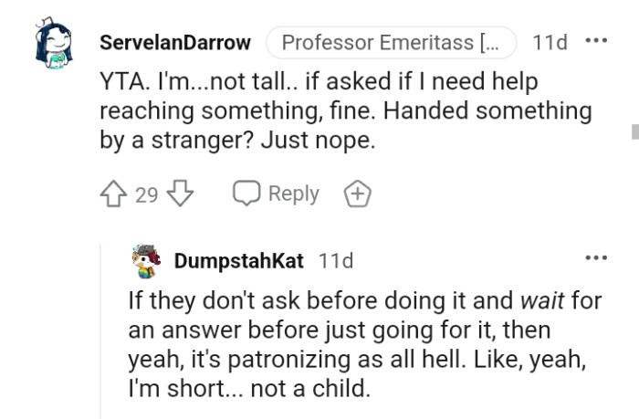 If they don't ask, wait for an answer first