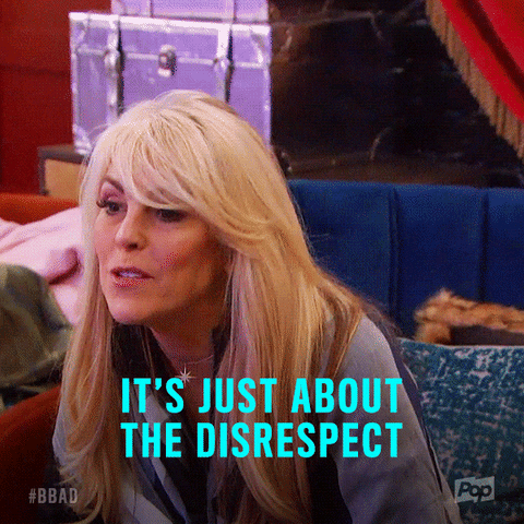 He is continuously disrespectful of OP every time he ignores her boundaries and feelings