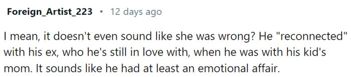 Sounds like he had an emotional affair