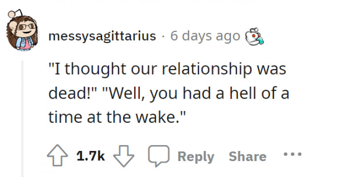 Yet another iconic quote that definitely sums this situation up!