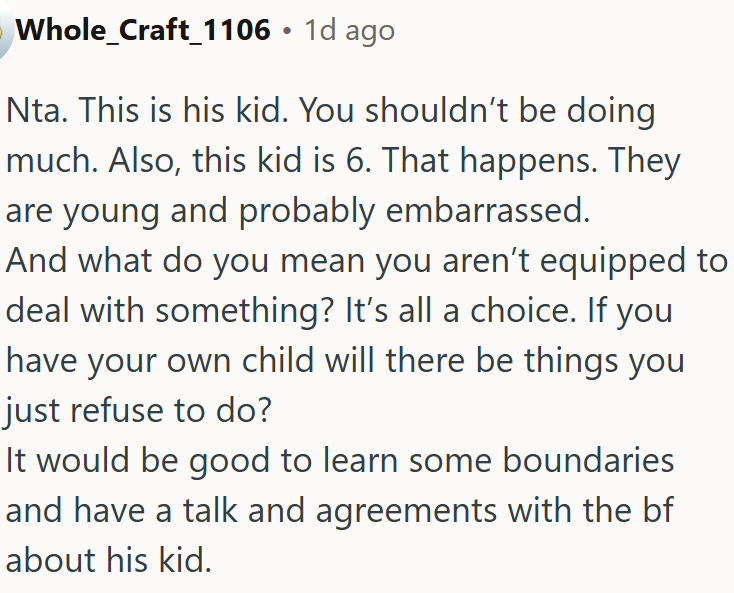 It might help to set some boundaries.