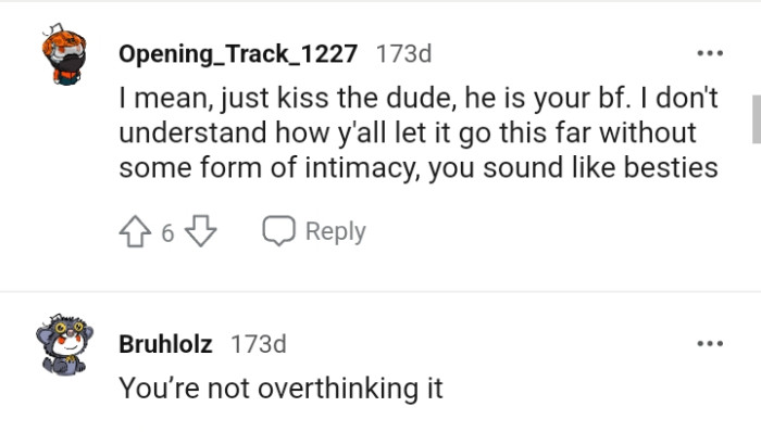 The OP and the boyfriend sound like besties