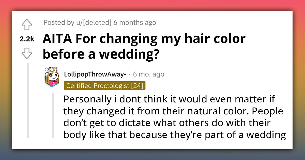 Redditor Tries a Bold Hair Color Just Before Wedding Where He Is a Man of Honor, Gets Angry Reactions From Bride and Her Family