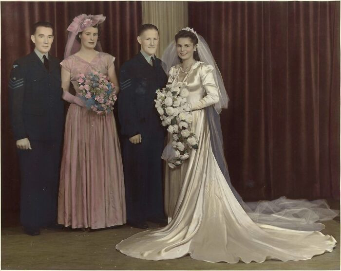"Dorothy Chadwick And Noel Maginness On Their Wedding Day, 1943"