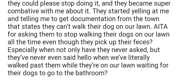 OP Decided to Ask Their Neighbors to Stop, but They Became Combative About It