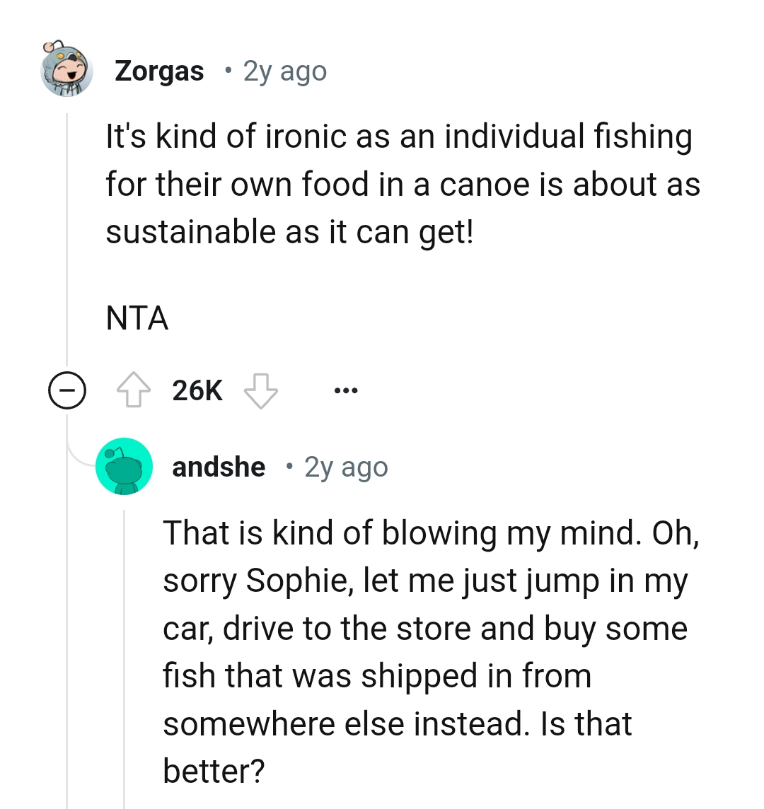 An individual fishing for their food