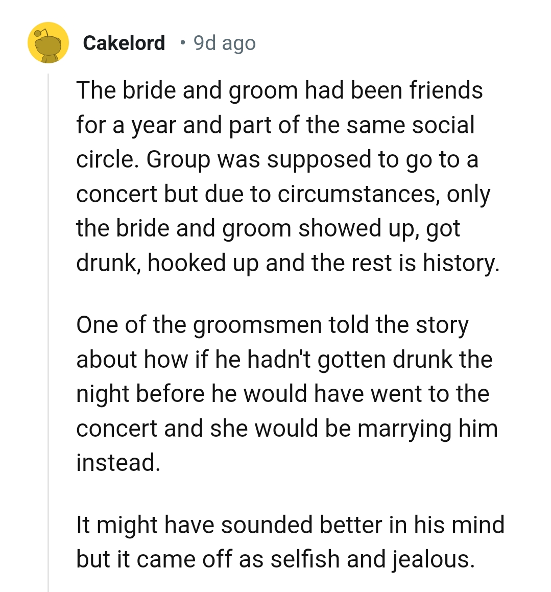 19. It might have sounded better in his mind