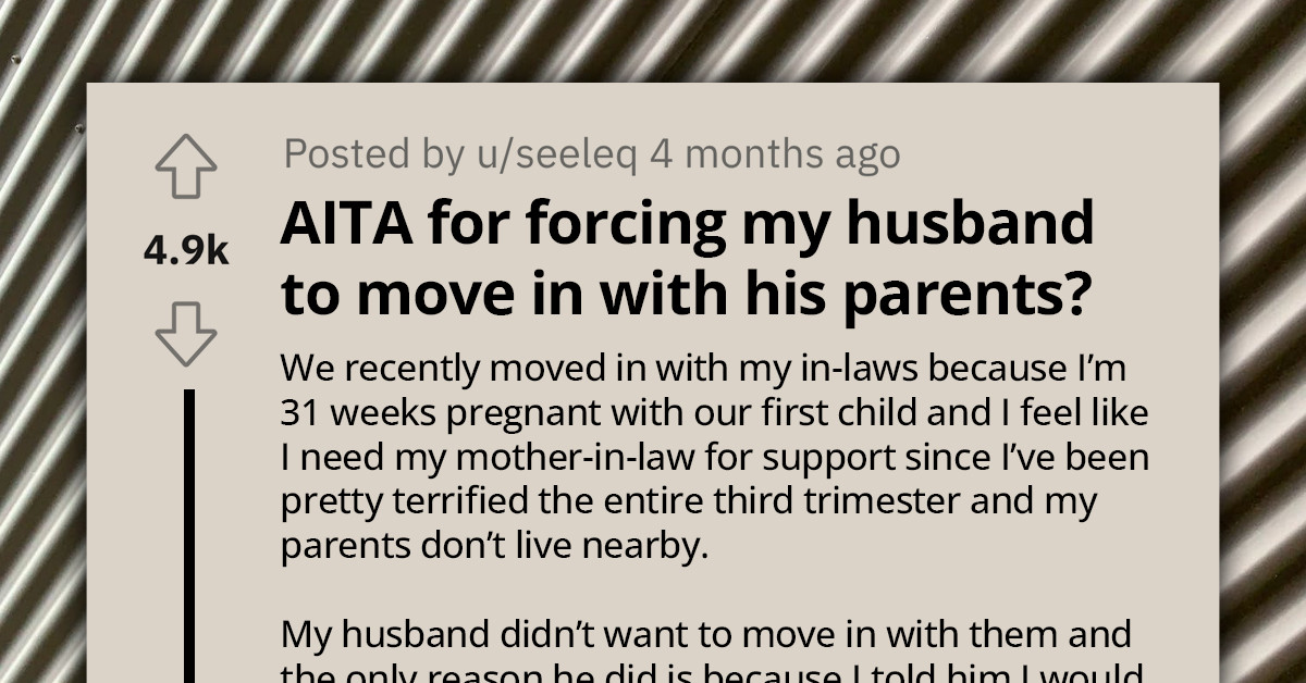 Pregnant Woman Seeking Support Moves In With In-Laws But Her Husband Is Unhappy About It