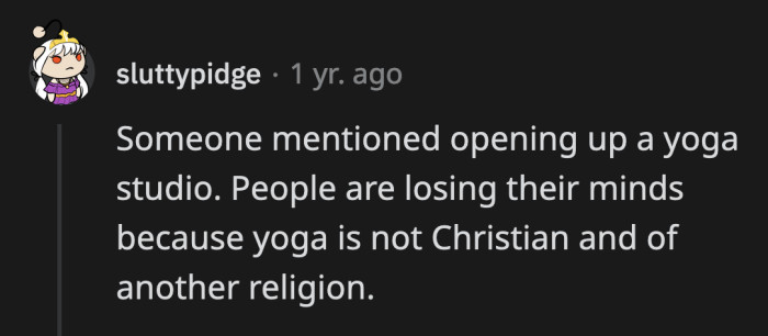 10. It's the church of the stretchy pants for those not in-the-know