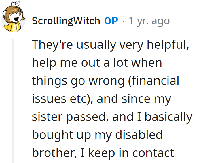 Financial saviors, co-stars since her sister's passing, and parenting partners for her disabled brother—a dynamic trio in life's sitcom.
