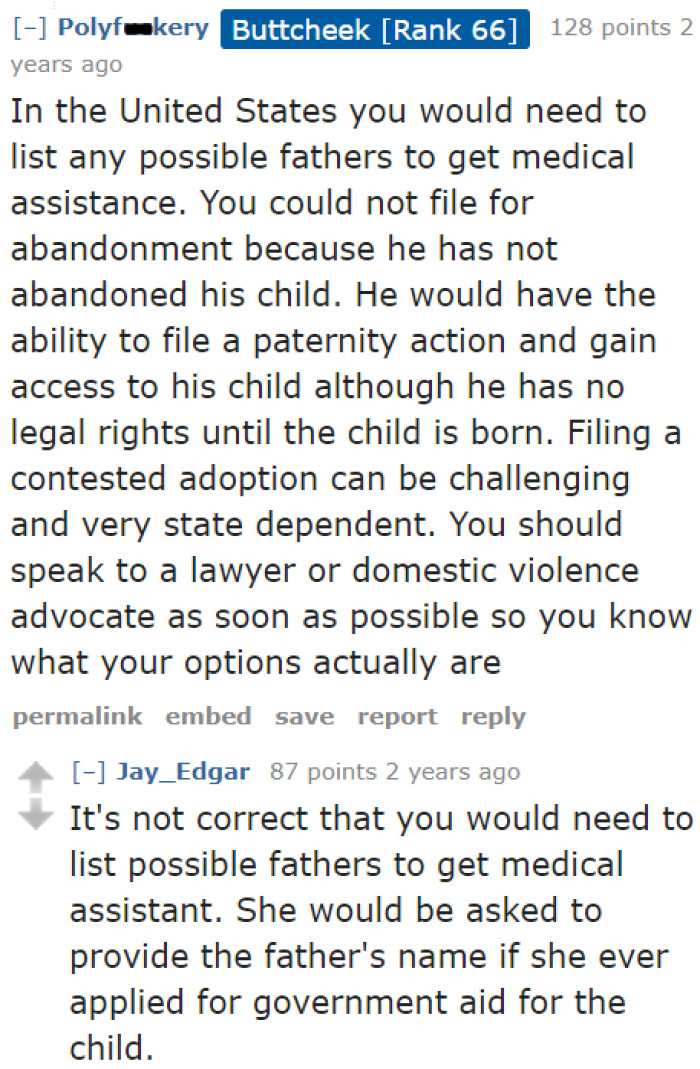 Not including the father's name might have repercussions in the future.