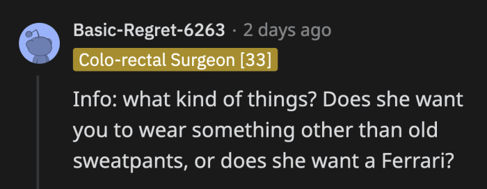 What Upgrades Were Suggested by His Wife, Asked a Redditor