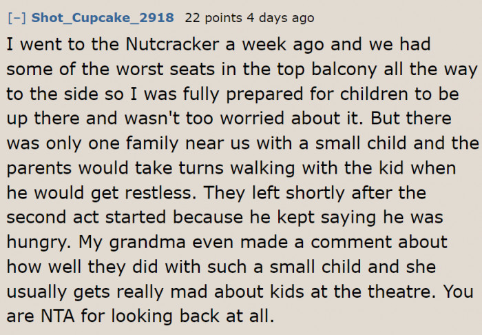 That's what we call responsible parents.