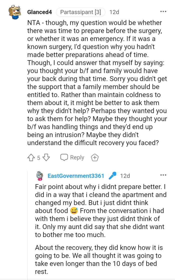 You thought your boyfriend and family would have your back