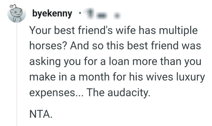 Let's head into the comments section and find out what other Redditors have to say about the story