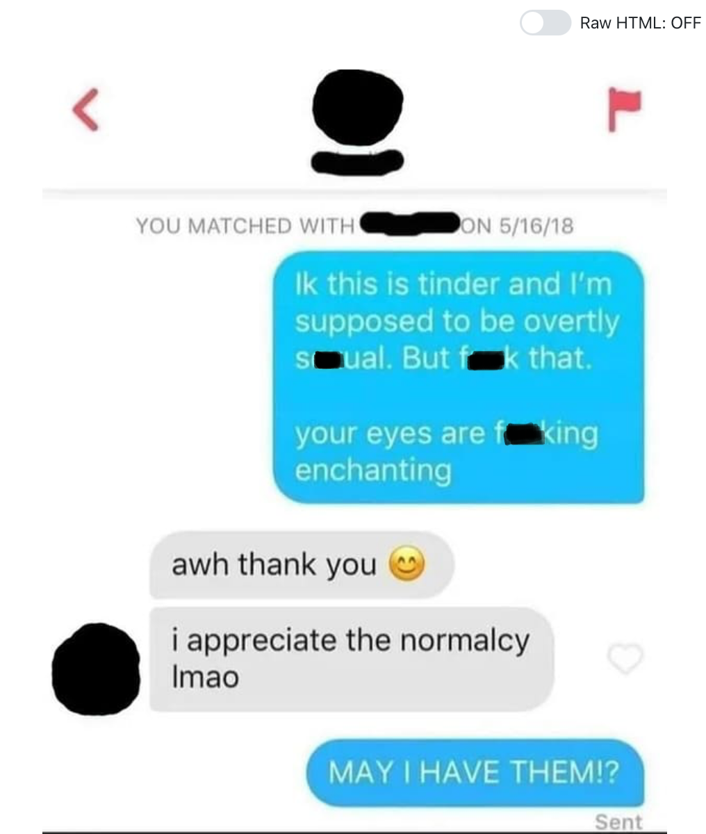 Just another casual day on Tinder.
