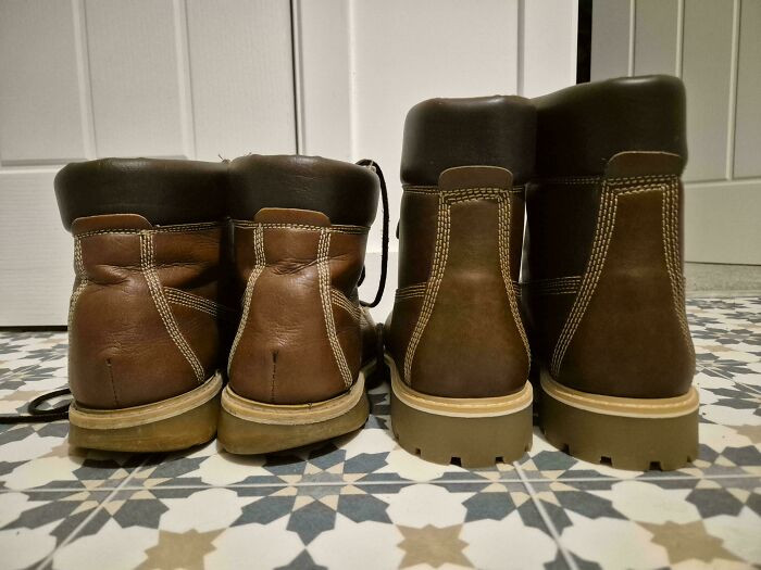 "My Old Boots With The Same Model, 7 Years Later"