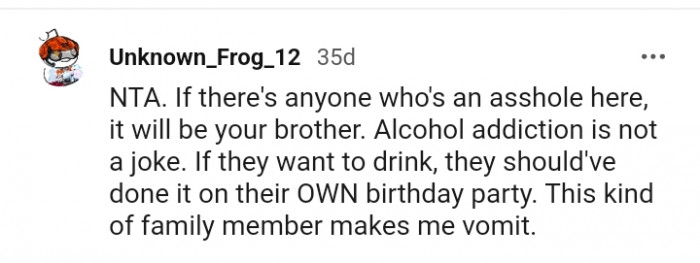 They should have done it on their own birthday