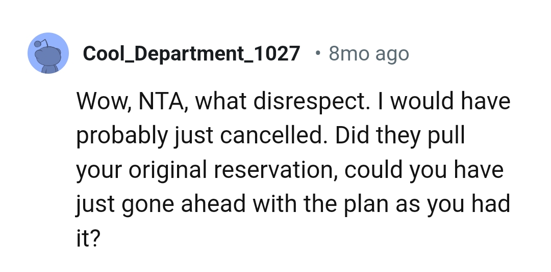 This Redditor would have probably just canceled