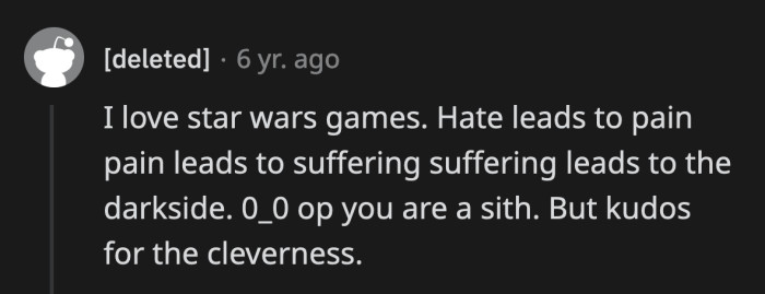 OP had to embrace the dark side to defeat the monster they created.