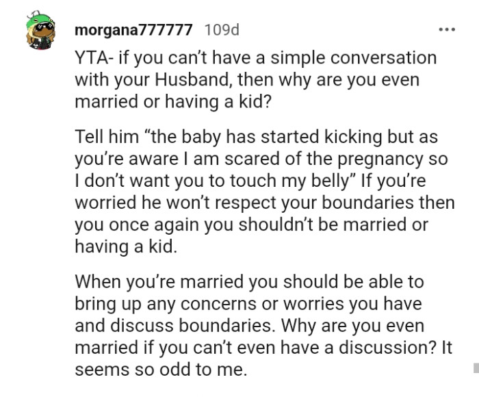 You should not be married or having a kid