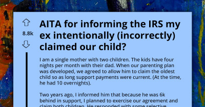 Mom Sparks Family Feud By Reporting Ex To IRS For Illegally Claiming Their Child On Taxes
