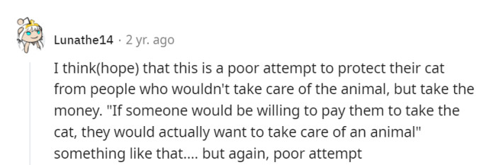 Their reverse psychology cat-care plan is a real head-scratcher—it's like trying to outsmart a feline with a hidden treat!