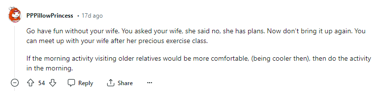 Have fun with your wife!