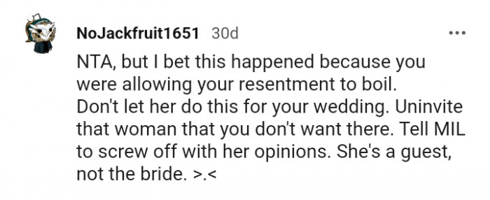 Tell your MIL to screw off with her opinions