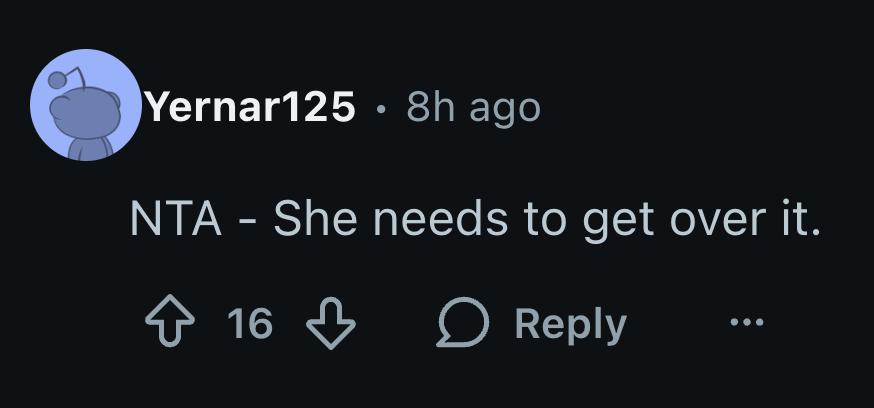 And just get it done with.