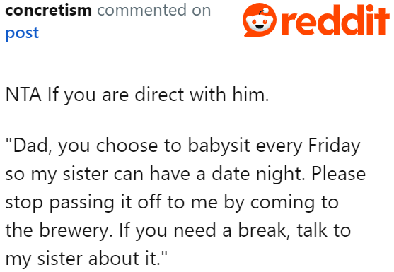 Looks like the OP has no other choice but to tell her dad.