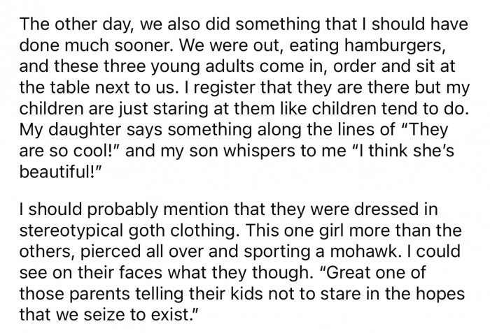 The comments were positive, but the staring can get a little overwhelming.