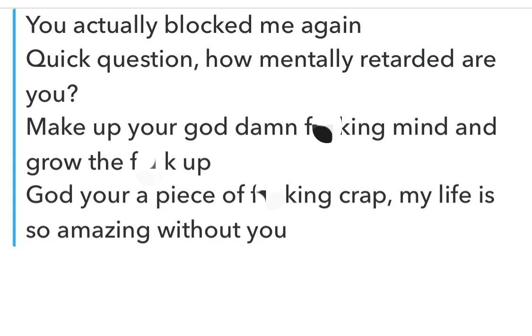 Here's a screenshot of his reply to the ex