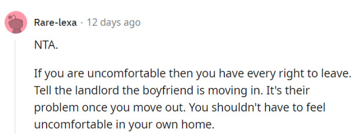 OP's peace matters most in this chaos.