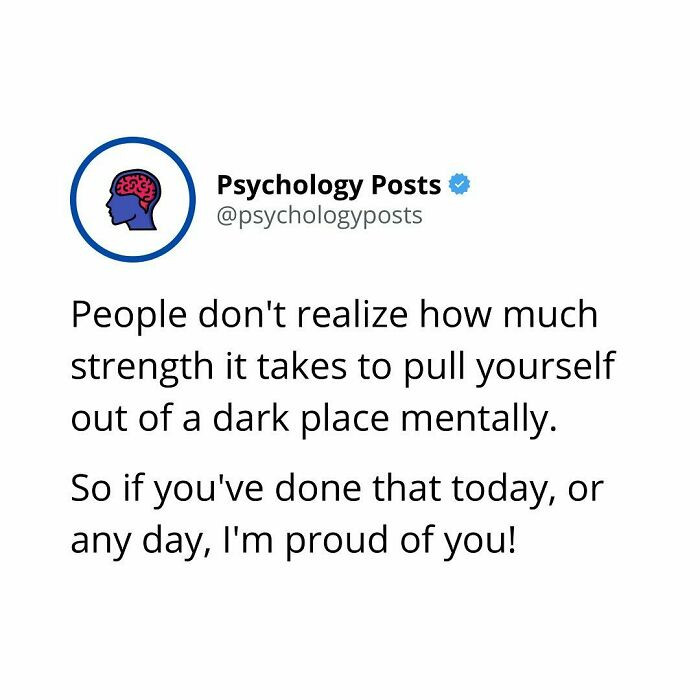 It takes a lot of strength to recover.