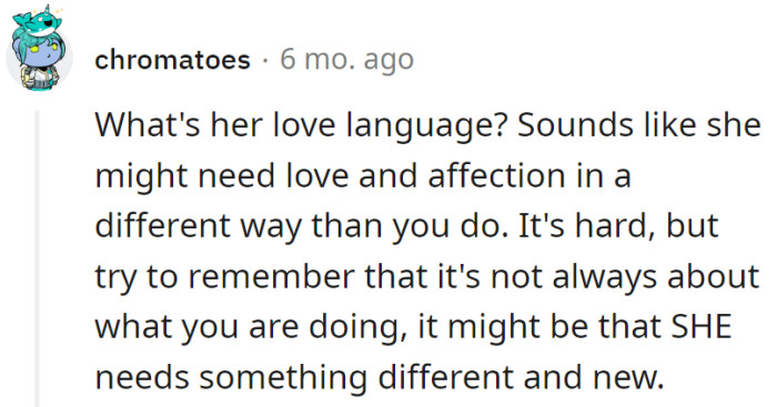 Crack the love language code! It might be less about his moves and more about finding her dance style.