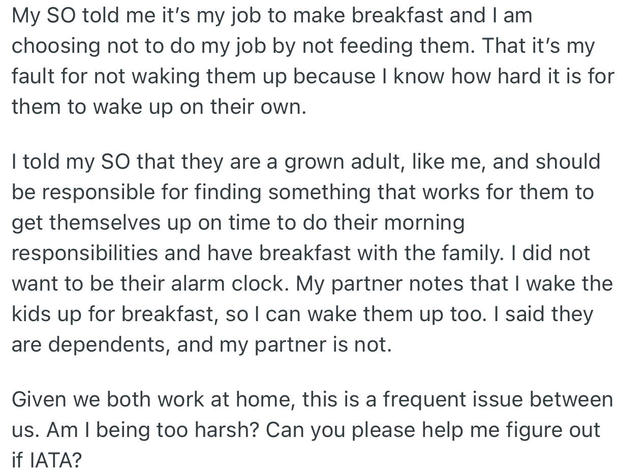 OP and their partner got into a heated argument, and it has been occurring frequently ever since.