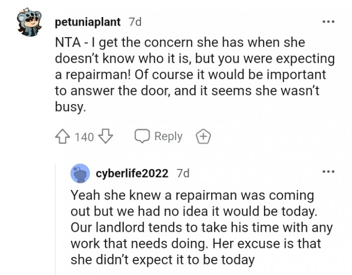 It seems she was not busy