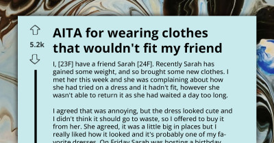 Party Guest Refuses To Change Out Of Dress She Bought From Host Even After She Asked Her To Because It Was An Anniversary Gift From Her BF