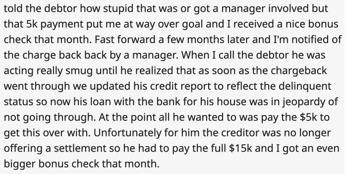 things were going his way