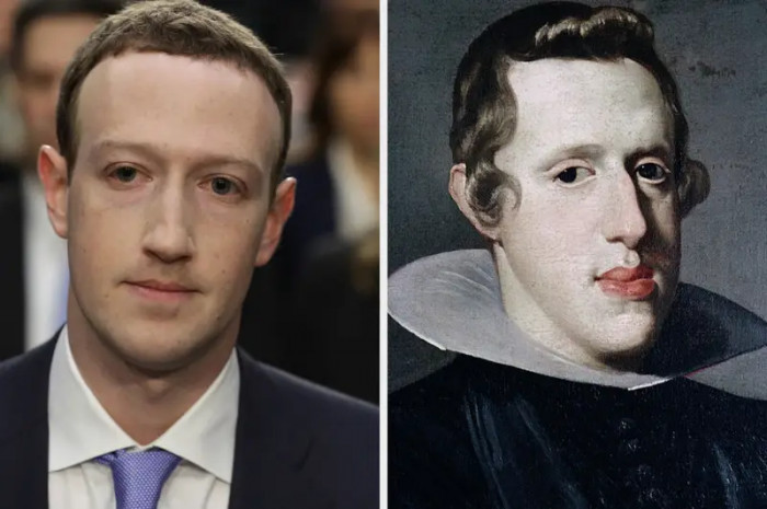 3. Before becoming one of the biggest tech moguls in the world, we don’t doubt that Mark Zuckerberg was King Philip IV of Spain.