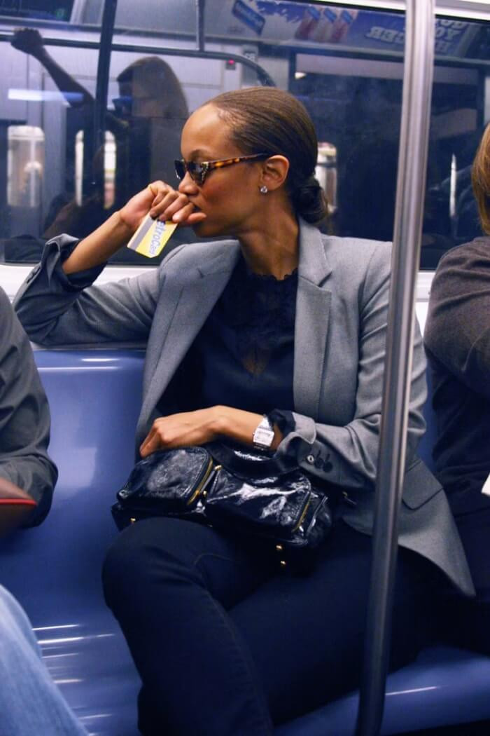 15. Tyra Banks sighted on public transport